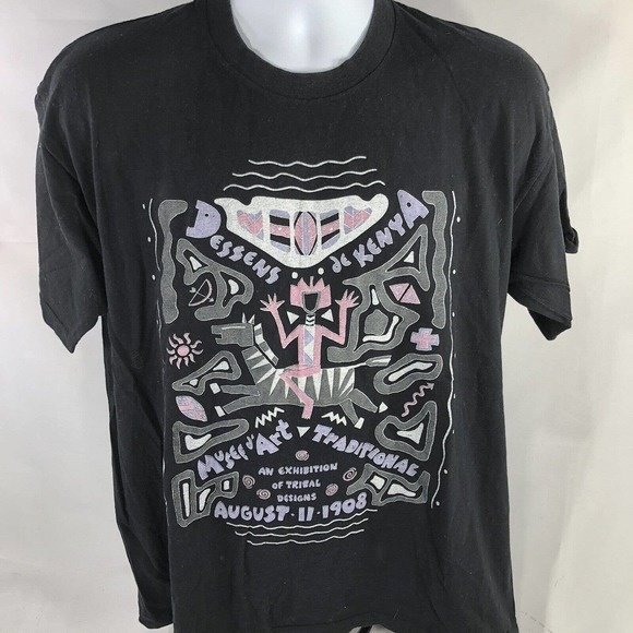 Blondie & Bruno Other - VTG Dessens De Kenya Musee D’Art Museum by Blondie & Bruno Shirt USA Made Stitch